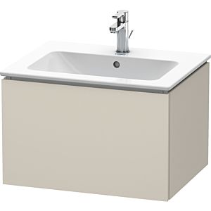 Duravit L-Cube vanity unit LC614009191 62 x 48, 2000 cm, matt taupe, 2000 pull-out, wall-hung