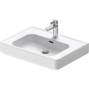 Duravit Soleil by Starck washbasin 23766500001 65 x 48 cm, white WonderGliss, with tap hole, overflow, tap hole bench