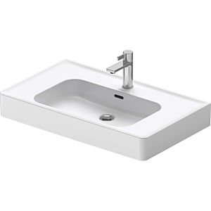 Duravit Soleil by Starck furniture washbasin 23778000001 80 x 48 cm, white WonderGliss, with tap hole, overflow, tap hole bank