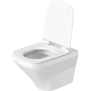 DuraStyle wall mounted WC Rimless® set 45510900A1 white, with seat, rimless