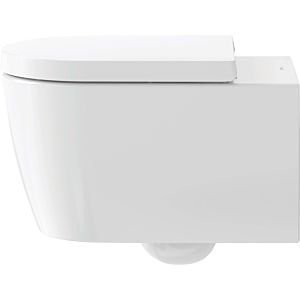 Duravit Me by Starck Wand-Tiefspül-WC 2528099000 37 x 57 cm, 4,5 l, mit Durafix, weiß/weiß Seidenmatt Hygieneglaze