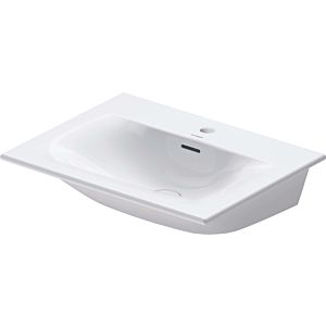 Duravit Viu furniture washbasin 2344630000 63x49cm, white, with 2000 tap hole, with overflow, with tap platform