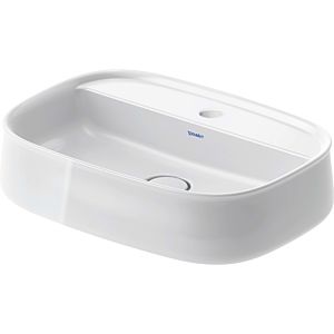 Duravit Zencha Wash Bowls 2374550071 55x39cm, with tap hole, tap hole bank, without overflow, ground, white