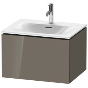 Duravit L-Cube vanity unit LC613508989 62 x 48, 2000 cm, flannel gray high gloss, 2000 pull-out, wall-hung