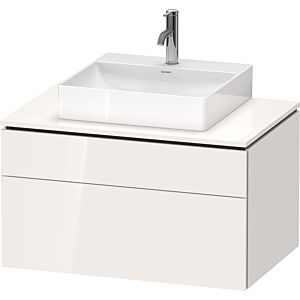 Duravit L-Cube vanity unit LC4880022220000 82 x 55 cm, white high gloss, 1 drawer, 1 pull-out, wall-hung