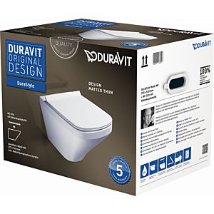 Duravit DuraStyle Wand WC Set 45520900A1 weiss, mit WC-Sitz