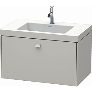 Duravit Brioso c-bonded washbasin with substructure BR4601O0707, 80x48cm, Concrete Gray Matt , 2000 tap hole
