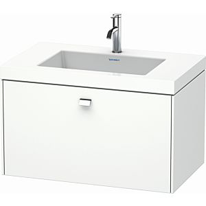 Duravit Brioso c-bonded washbasin with substructure BR4601O1018, 80x48cm, White Matt / chrome, 2000 tap hole