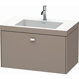 Duravit Brioso c-bonded washbasin with substructure BR4601O1043, 80x48cm, Basalt Matt / chrome, 2000 .