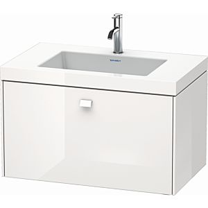 Duravit Brioso c-bonded washbasin with substructure BR4601O2222, 80x48cm, White High Gloss , 2000 tap hole