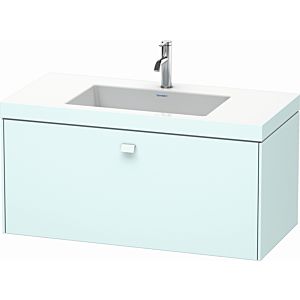 Duravit Brioso c-bonded washbasin with substructure BR4602O0909, 100x48cm, Light Blue Matt , 2000 tap hole