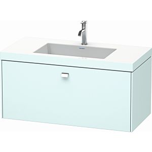 Duravit Brioso c-bonded washbasin with substructure BR4602O1009 100x48, Light Blue Matt / chrome, 2000 .