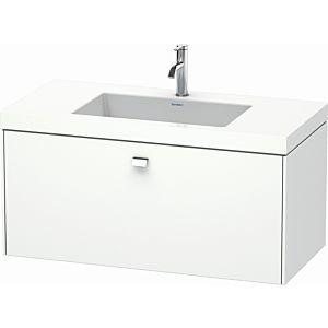 Duravit Brioso c-bonded washbasin with substructure BR4602O1018, 100x48cm, White Matt / chrome, 2000 .