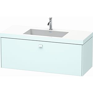 Duravit Brioso c-bonded lavabo avec sous-structure BR4603O0909, 120x48cm, Bleu Pâle Mat , trou pour robinet 2000