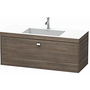 Duravit Brioso c-bonded washbasin with substructure BR4603O1051, 120x48cm, Pine Terra / chrome, 2000 .