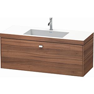 Duravit Brioso c-bonded washbasin with substructure BR4603O1079 120x48, Natural Walnut / chrome, 2000 .