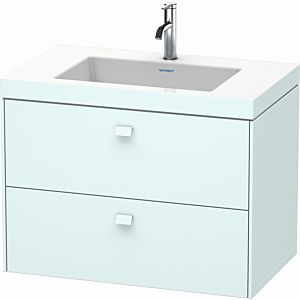 Duravit Brioso c-bonded washbasin with substructure BR4606O0909, 80x48cm, Light Blue Matt , 2000 Hanloch