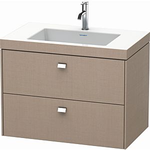 Duravit Brioso c-bonded washbasin with substructure BR4606O1075, 80x48cm, Linen / chrome, 2000 tap hole