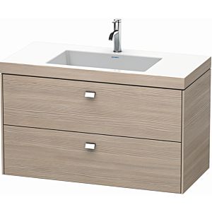 Duravit Brioso c-bonded washbasin with substructure BR4607O1031, 100x48, Pine Silver / chrome, 2000 Hanloch