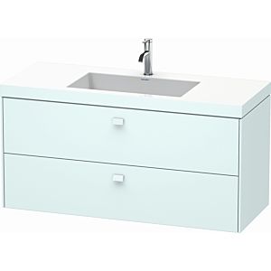 Duravit Brioso c-bonded washbasin with substructure BR4608O0909, 120x48cm, Light Blue Matt , 2000 Hanloch