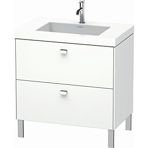 Duravit Brioso c-bonded washbasin with substructure BR4701O1018, 80x48cm, White Matt / chrome, 2000 tap hole