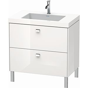 Duravit Brioso c-bonded washbasin with substructure BR4701O1022, 80x48cm, white high gloss / chrome, 2000 .