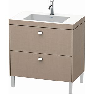 Duravit Brioso c-bonded washbasin with substructure BR4701O1075, 80x48cm, Linen / chrome, 2000 tap hole