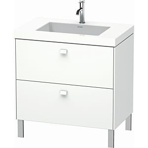 Duravit Brioso c-bonded washbasin with substructure BR4701O1818, 80x48cm, White Matt , 2000 tap hole