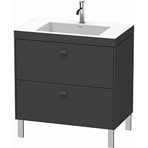Duravit Brioso c-bonded washbasin with substructure BR4701O1052, 80x48cm, Europ. Oak / chrome, 2000 .