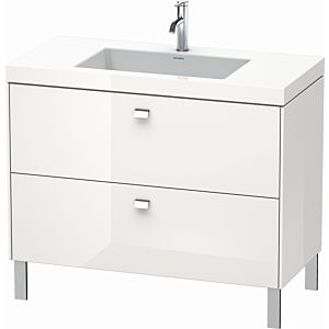 Duravit Brioso c-bonded washbasin with substructure BR4702O1022 100x48cm, white high gloss / chrome, 2000 .