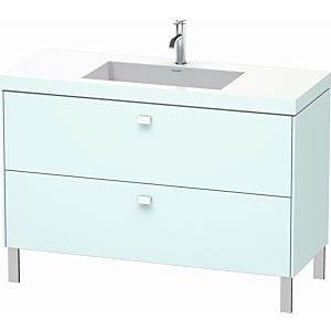 Duravit Brioso c-bonded washbasin with base BR4703O0909, 120x48cm, Light Blue Matt , 2000 tap hole