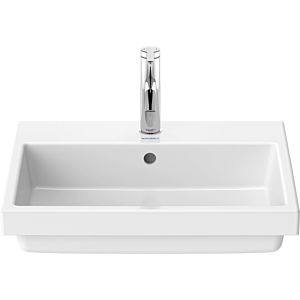 Duravit Vero Air unit 03835500001 55x45.5cm installation from above, with overflow, with tap platform, 2000 tap hole, white WonderGliss