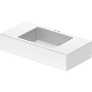 Duravit Vero Air vanity unit 07245000001 50 x 25 cm, without overflow, with tap platform, without tap hole, white WonderGliss