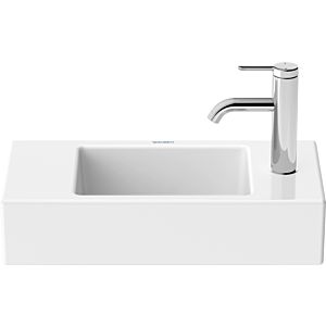 Duravit Vero Air vanity unit 07245000081 50 x 25 cm, without overflow, with tap platform, tap hole on the right, white WonderGliss