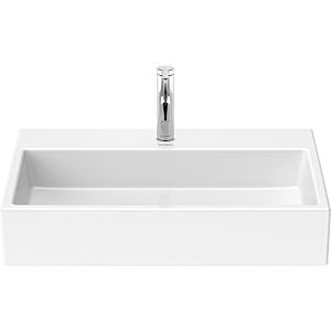 Duravit Vero Air meuble vasque sablé 2350700071 70 x 47 cm, blanc , avec trou pour robinetterie, sans trop-plein, avec banc pour robinetterie