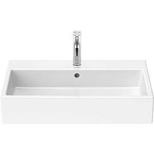 Duravit Vero Air vasque pour meuble 23507000001 70 x 47 cm, blanc WonderGliss, avec trou pour robinet, avec trop-plein, avec banc pour robinet