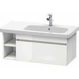 Duravit DuraStyle vanity unit DS639600718 93 x 44.8 cm, basin on the right, concrete gray / matt white, 2000 pull-out