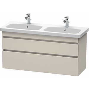 Duravit DuraStyle vanity unit DS649809191 123x44.8x61cm, 2 pull-outs, basin left / right, taupe