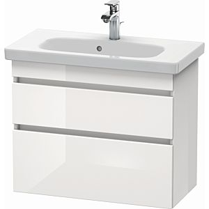 Duravit DuraStyle vanity unit DS649902222 73 x 36.8 cm, white high gloss, 2 drawers, wall-hung