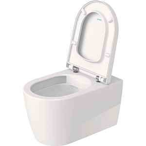 Duravit Me by Starck Wand-Tiefspül-WC Set 45790920A1 rimless, weiß, mit WC-Sitz und Befestigungssystem Durafix