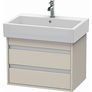 Duravit Ketho vanity unit KT662409191 65 x 44 cm, Taupe , 2 drawers, wall-hung