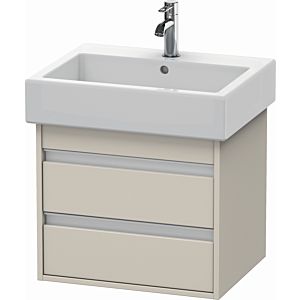 Duravit Ketho vanity unit KT663609191 55 x 44 cm, Taupe , 2 drawers, wall-hung