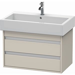 Duravit Ketho vanity unit KT663709191 75 x 44 cm, Taupe , 2 drawers, wall-hung