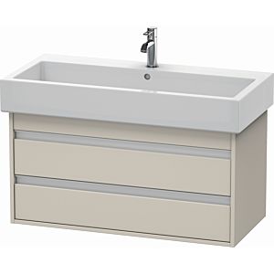 Duravit Ketho vanity unit KT663809191 95 x 44 cm, Taupe , 2 drawers, wall-hung