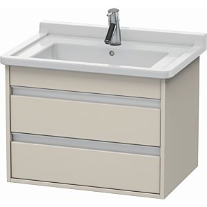 Duravit Ketho vanity unit KT664309191 65 x 45.5 cm, Taupe , 2 drawers, wall-hung