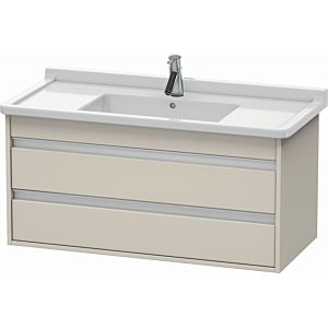 Duravit Ketho vanity unit KT664509191 100 x 45.5 cm, Taupe , 2 drawers, wall-hung