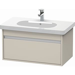 Duravit Ketho vanity unit KT666709191 80 x 45.5 cm, Taupe , 2000 pull-out, wall-hung