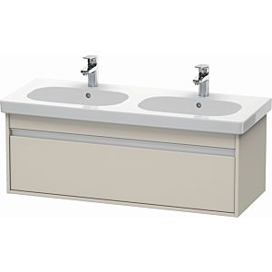 Duravit Ketho vanity unit KT666909191 115 x 45.5 cm, Taupe , 2000 pull-out, wall-hung