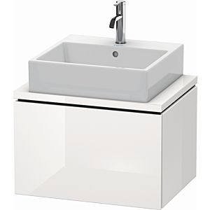 Duravit L-Cube vanity unit LC580002222 62 x 47.7 cm, white high gloss, for console, 2000 pull-out