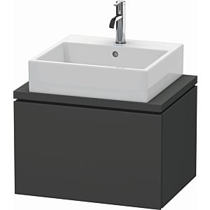 L-Cube Duravit vasque LC580004949 62 x 47,7 cm, graphite mat, pour console, coulissant 2000